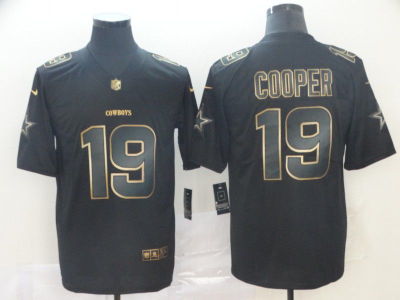 Men Dallas cowboys #19 Cooper Nike Vapor Limited Black Golden NFL Jerseys->dallas cowboys->NFL Jersey